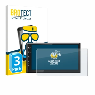 Parte frontale di una confezione del prodotto con il logo del marchio BROTECT. Accanto è raffigurato il dispositivo Kenwood DM