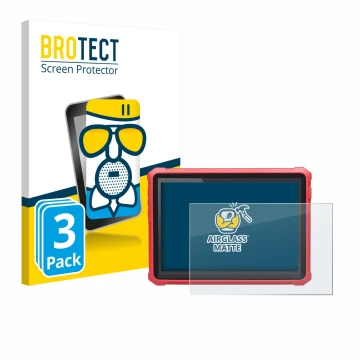 Parte frontale di una confezione del prodotto con il logo del marchio BROTECT. Accanto è raffigurato il dispositivo Launch X-4
