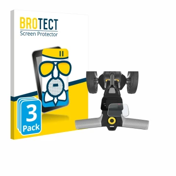 Parte frontale di una confezione del prodotto con il logo del marchio BROTECT. Accanto è raffigurato il dispositivo PowaKaddy 
