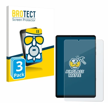 Parte frontale di una confezione del prodotto con il logo del marchio BROTECT. Accanto è raffigurato il dispositivo Lenovo Leg