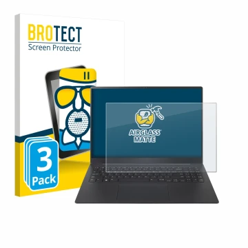 Parte frontale di una confezione del prodotto con il logo del marchio BROTECT. Accanto è raffigurato il dispositivo LG gram Pr