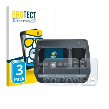 Parte frontale di una confezione del prodotto con il logo del marchio BROTECT. Accanto è raffigurato il dispositivo SkyRc D750