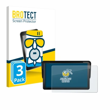 Parte frontale di una confezione del prodotto con il logo del marchio BROTECT. Accanto è raffigurato il dispositivo Carpuride 