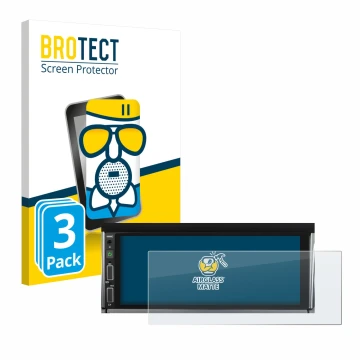 Parte frontale di una confezione del prodotto con il logo del marchio BROTECT. Accanto è raffigurato il dispositivo Hikity Car