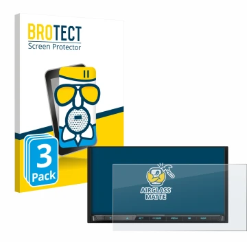 Parte frontale di una confezione del prodotto con il logo del marchio BROTECT. Accanto è raffigurato il dispositivo Kenwood DM