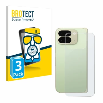 Parte frontale di una confezione del prodotto con il logo del marchio BROTECT. Accanto è raffigurato il dispositivo Google Pix