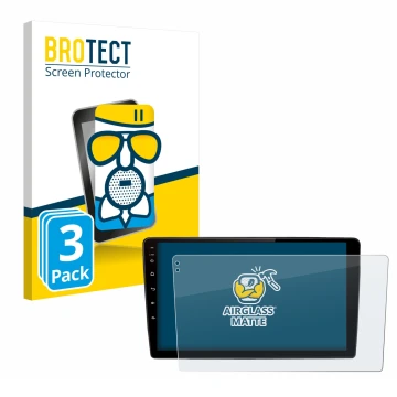 Parte frontale di una confezione del prodotto con il logo del marchio BROTECT. Accanto è raffigurato il dispositivo Junsun V2 