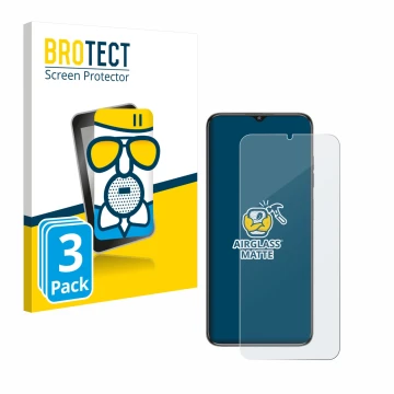 Parte frontale di una confezione del prodotto con il logo del marchio BROTECT. Accanto è raffigurato il dispositivo Oukitel C1