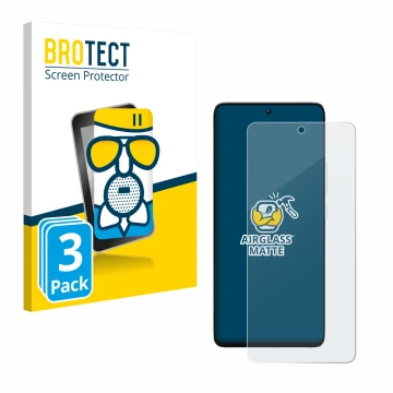 Parte frontale di una confezione del prodotto con il logo del marchio BROTECT. Accanto è raffigurato il dispositivo Xiaomi Poc