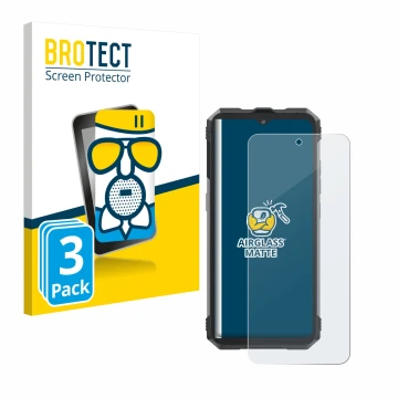 Parte frontale di una confezione del prodotto con il logo del marchio BROTECT. Accanto è raffigurato il dispositivo Cubot King