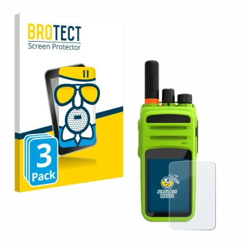Parte frontale di una confezione del prodotto con il logo del marchio BROTECT. Accanto è raffigurato il dispositivo Talkpod N5