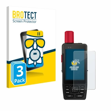 Parte frontale di una confezione del prodotto con il logo del marchio BROTECT. Accanto è raffigurato il dispositivo Garmin GPS