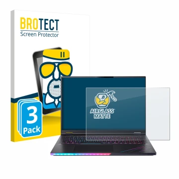 Parte frontale di una confezione del prodotto con il logo del marchio BROTECT. Accanto è raffigurato il dispositivo Acer Preda