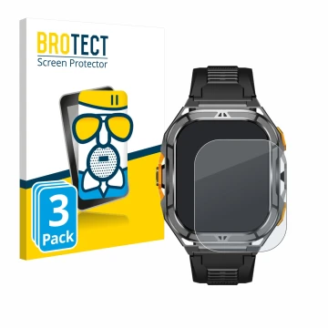 Parte frontale di una confezione del prodotto con il logo del marchio BROTECT. Accanto è raffigurato il dispositivo Stahlgear 