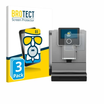 Parte frontale di una confezione del prodotto con il logo del marchio BROTECT. Accanto è raffigurato il dispositivo Nivona NIC