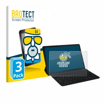 Parte frontale di una confezione del prodotto con il logo del marchio BROTECT. Accanto è raffigurato il dispositivo Laptok LAP