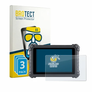 Parte frontale di una confezione del prodotto con il logo del marchio BROTECT. Accanto è raffigurato il dispositivo Autel Maxi