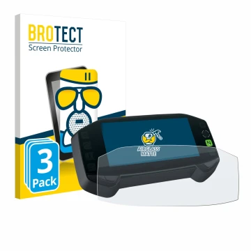 Parte frontale di una confezione del prodotto con il logo del marchio BROTECT. Accanto è raffigurato il dispositivo Suzuki DR-