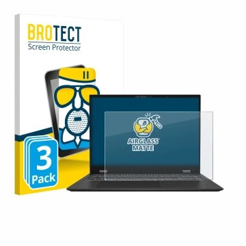 Parte frontale di una confezione del prodotto con il logo del marchio BROTECT. Accanto è raffigurato il dispositivo MSI Presti