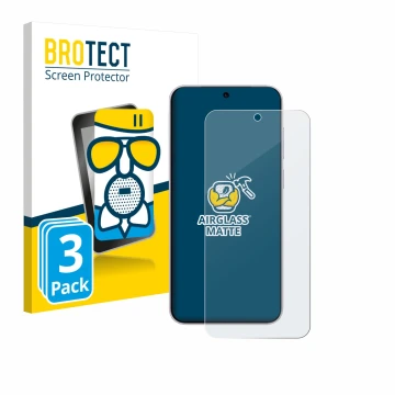 Parte frontale di una confezione del prodotto con il logo del marchio BROTECT. Accanto è raffigurato il dispositivo Vivo X300 