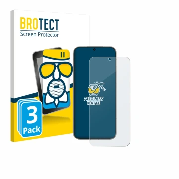 Parte frontale di una confezione del prodotto con il logo del marchio BROTECT. Accanto è raffigurato il dispositivo Honor Magi