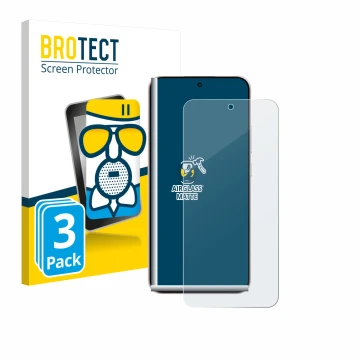 Parte frontale di una confezione del prodotto con il logo del marchio BROTECT. Accanto è raffigurato il dispositivo Oppo Reno 