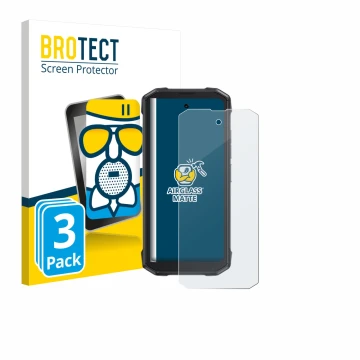 Parte frontale di una confezione del prodotto con il logo del marchio BROTECT. Accanto è raffigurato il dispositivo Cubot King