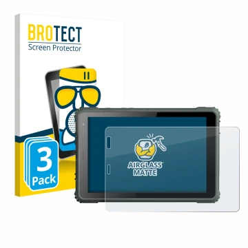 Parte frontale di una confezione del prodotto con il logo del marchio BROTECT. Accanto è raffigurato il dispositivo Geshem MTK
