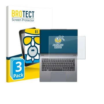 Parte frontale di una confezione del prodotto con il logo del marchio BROTECT. Accanto è raffigurato il dispositivo Tuxedo Inf