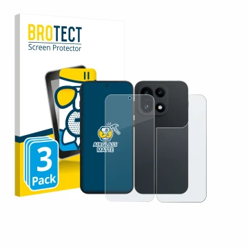 Parte frontale di una confezione del prodotto con il logo del marchio BROTECT. Accanto è raffigurato il dispositivo OnePlus 15