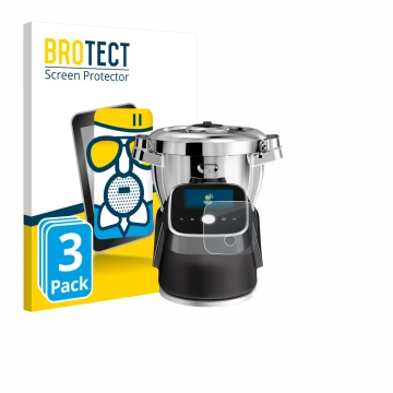 Parte frontale di una confezione del prodotto con il logo del marchio BROTECT. Accanto è raffigurato il dispositivo Moulinex i