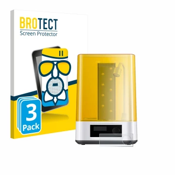 Parte frontale di una confezione del prodotto con il logo del marchio BROTECT. Accanto è raffigurato il dispositivo Anycubic W