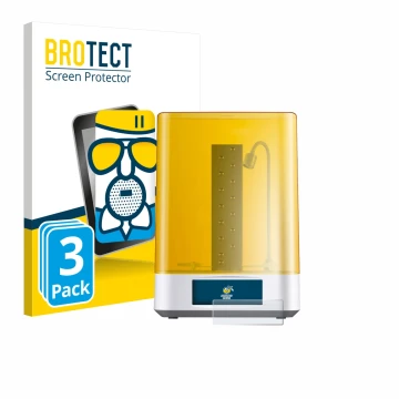 Parte frontale di una confezione del prodotto con il logo del marchio BROTECT. Accanto è raffigurato il dispositivo Anycubic W