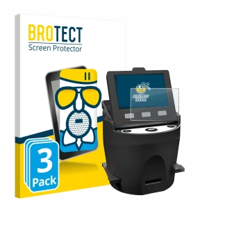 Parte frontale di una confezione del prodotto con il logo del marchio BROTECT. Accanto è raffigurato il dispositivo Kodak SCAN