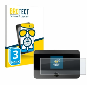 Parte frontale di una confezione del prodotto con il logo del marchio BROTECT. Accanto è raffigurato il dispositivo TP-Link M7