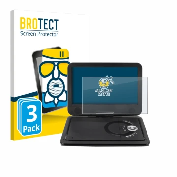 Parte frontale di una confezione del prodotto con il logo del marchio BROTECT. Accanto è raffigurato il dispositivo Soundmaste