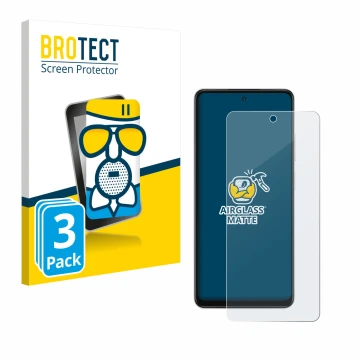 Parte frontale di una confezione del prodotto con il logo del marchio BROTECT. Accanto è raffigurato il dispositivo Oppo A5x c