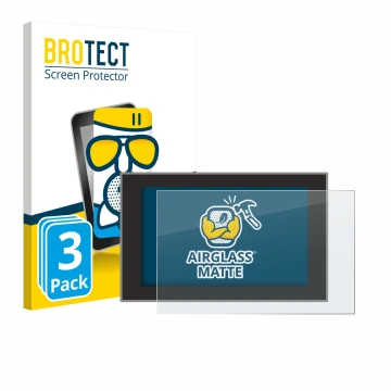 Parte frontale di una confezione del prodotto con il logo del marchio BROTECT. Accanto è raffigurato il dispositivo Dacia Bigs