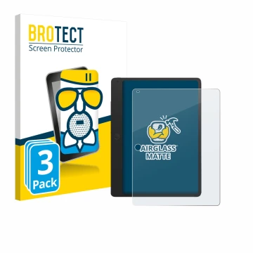 Parte frontale di una confezione del prodotto con il logo del marchio BROTECT. Accanto è raffigurato il dispositivo TCL Note A