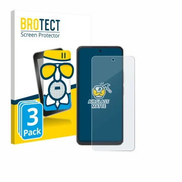 Parte frontale di una confezione del prodotto con il logo del marchio BROTECT. Accanto è raffigurato il dispositivo Cubot Note