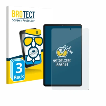 Parte frontale di una confezione del prodotto con il logo del marchio BROTECT. Accanto è raffigurato il dispositivo Xiaomi Bla