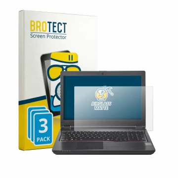 Parte frontale di una confezione del prodotto con il logo del marchio BROTECT. Accanto è raffigurato il dispositivo Fujitsu Ce