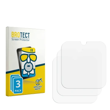 Parte frontale di una confezione del prodotto con il logo del marchio BROTECT. Accanto si trova la protezione per lo schermo c