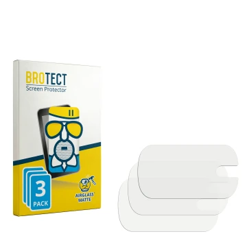 Parte frontale di una confezione del prodotto con il logo del marchio BROTECT. Accanto si trova la protezione per lo schermo c