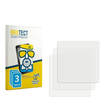 Parte frontale di una confezione del prodotto con il logo del marchio BROTECT. Accanto si trova la protezione per lo schermo c