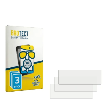 Parte frontale di una confezione del prodotto con il logo del marchio BROTECT. Accanto si trova la protezione per lo schermo c