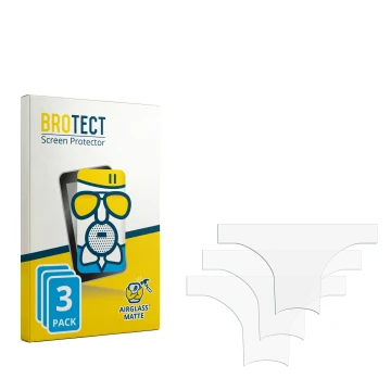 Parte frontale di una confezione del prodotto con il logo del marchio BROTECT. Accanto si trova la protezione per lo schermo c