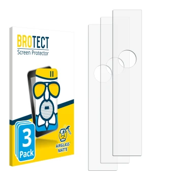 Parte frontale di una confezione del prodotto con il logo del marchio BROTECT. Accanto si trova la protezione per lo schermo c