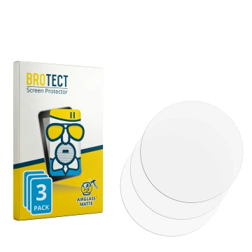 Parte frontale di una confezione del prodotto con il logo del marchio BROTECT. Accanto si trova la protezione per lo schermo c