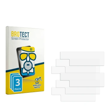 Parte frontale di una confezione del prodotto con il logo del marchio BROTECT. Accanto si trova la protezione per lo schermo c